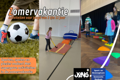 voorkant zomervakantie flyer